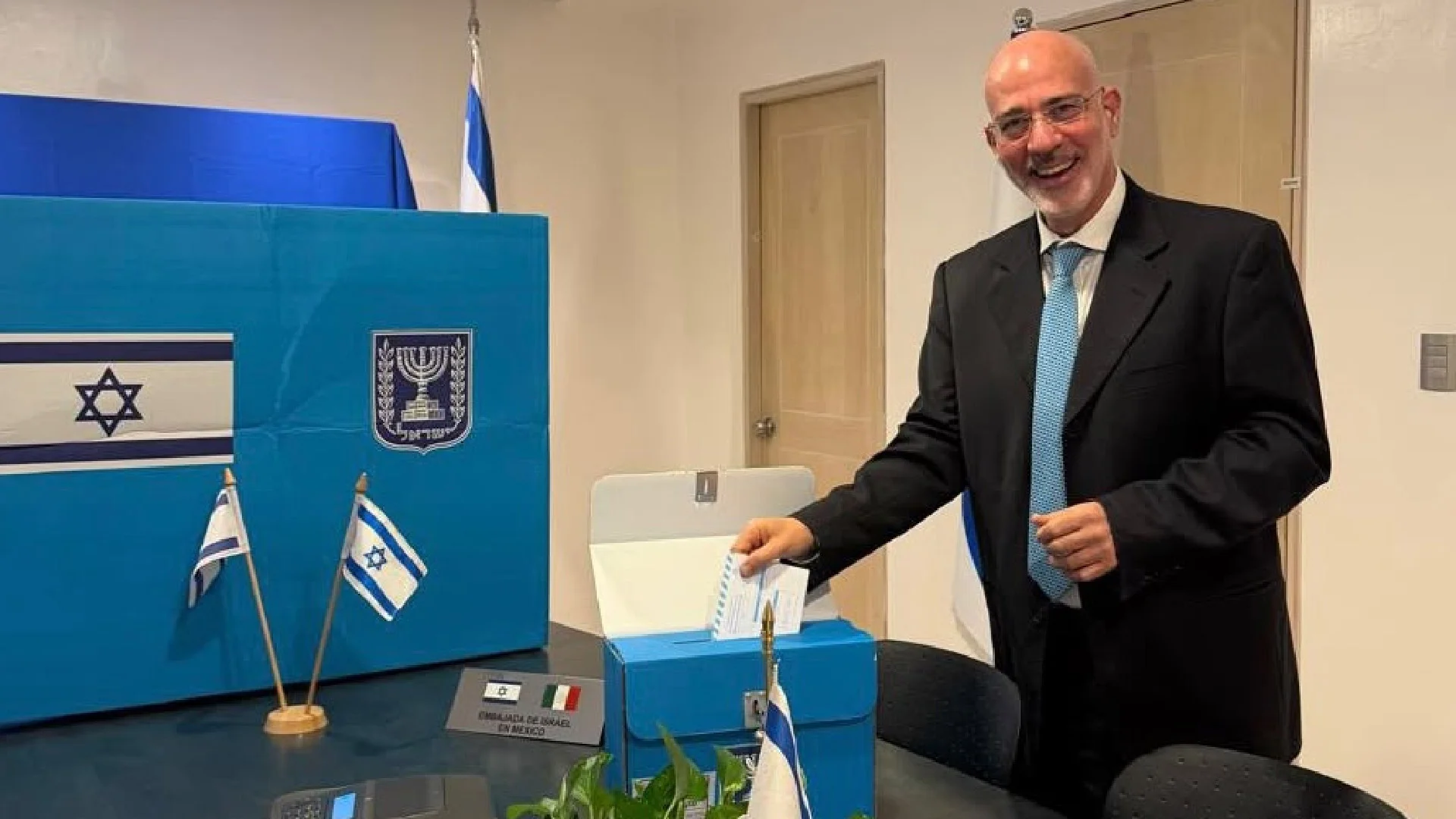 Embajada de Israel en México vive jornada de votación como parte de su proceso electoral